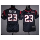 nike women nfl jerseys houston texans #23 foster blue[10th Patch][nike]