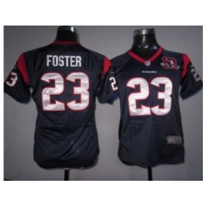 nike women nfl jerseys houston texans #23 foster blue[10th Patch][nike]