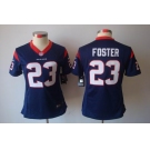 nike women nfl jerseys houston texans #23 foster blue[nike limited]