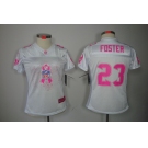 nike women nfl jerseys houston texans #23 foster white[breast cancer awareness fashion]