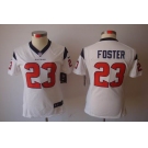 nike women nfl jerseys houston texans #23 foster white[nike limited]