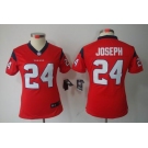 nike women nfl jerseys houston texans #24 joseph red[nike limited]