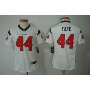 nike women nfl jerseys houston texans #44 tate white[nike limited]