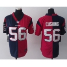 nike women nfl jerseys houston texans #56 cushing blue-red[Elite split]