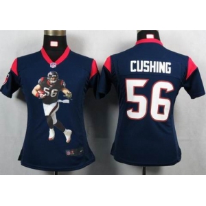 nike women nfl jerseys houston texans #56 cushing blue[portrait fashion]