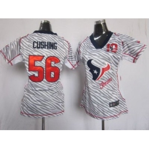 nike women nfl jerseys houston texans #56 cushing [fem fan zebra]