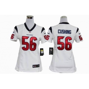 nike women nfl jerseys houston texans #56 cushing white[nike]