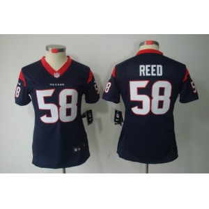 nike women nfl jerseys houston texans #58 reed blue[nike limited]