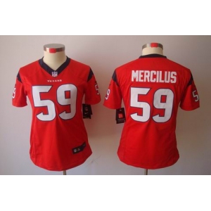nike women nfl jerseys houston texans #59 mercilus red [nike limited]