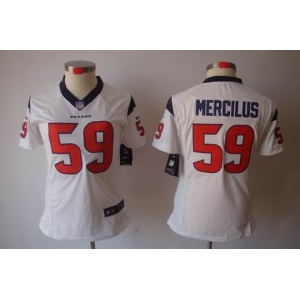 nike women nfl jerseys houston texans #59 mercilus white[nike limited]