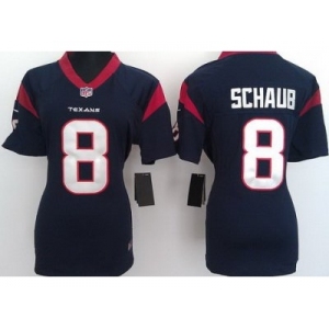 nike women nfl jerseys houston texans #8 schaub blue[nike]