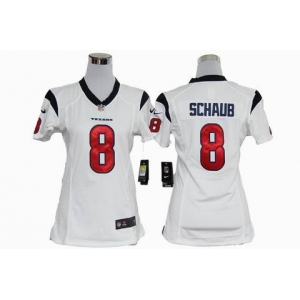 nike women nfl jerseys houston texans #8 schaub white[nike]