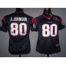 nike women nfl jerseys houston texans #80 a.johnson blue[10th Patch][nike]