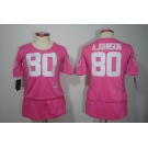 nike women nfl jerseys houston texans #80 a.johnson pink[breast cancer awareness]