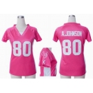 nike women nfl jerseys houston texans #80 a.johnson pink[draft him ii top]