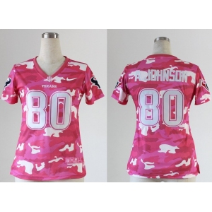 nike women nfl jerseys houston texans #80 a.johnson pink[fashion camo]