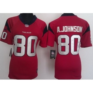 nike women nfl jerseys houston texans #80 a.johnson red[nike]