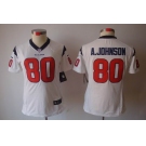 nike women nfl jerseys houston texans #80 a.johnson white[nike limited]