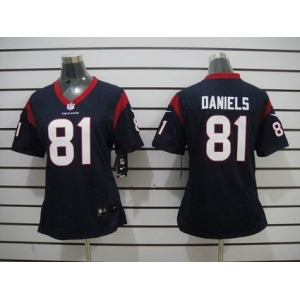 nike women nfl jerseys houston texans #81 daniels blue[nike]