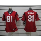 nike women nfl jerseys houston texans #81 daniels red[nike]