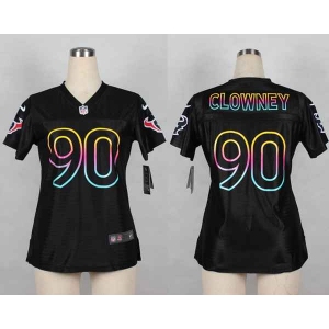 nike women nfl jerseys houston texans #90 clowney black[nike fashion][clowney]