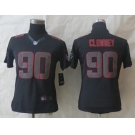 nike women nfl jerseys houston texans #90 clowney black[nike impact limited][clowney]