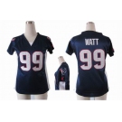 nike women nfl jerseys houston texans #99 watt blue[draft him ii top]