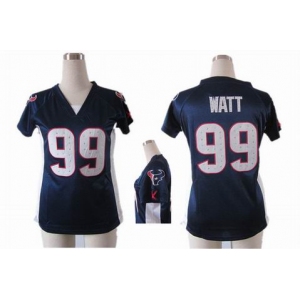 nike women nfl jerseys houston texans #99 watt blue[draft him ii top]