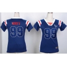 nike women nfl jerseys houston texans #99 watt blue[fashion Rhinestone sequins]