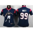 nike women nfl jerseys houston texans #99 watt blue[portrait fashion]