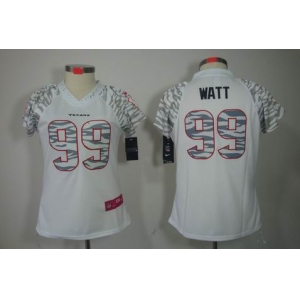 nike women nfl jerseys houston texans #99 watt field flirt fashion white[zebra]