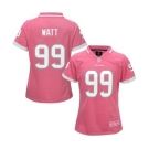 nike women nfl jerseys houston texans #99 watt pink[nike 2015]