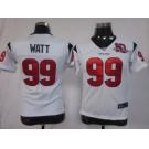 nike women nfl jerseys houston texans #99 watt white[10th patch][nike]