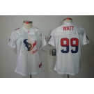 nike women nfl jerseys houston texans #99 watt white[2012 fem fan]