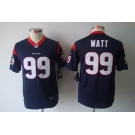 nike youth nfl jerseys houston texans #99 watt blue[nike limited]