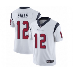 Youth Houston Texans #12 Kenny Stills White Vapor Untouchable Limited Player Football Jersey