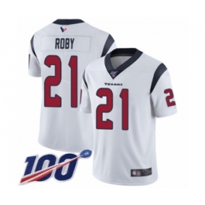 Youth Houston Texans #21 Bradley Roby White Vapor Untouchable Limited Player 100th Season Football Jersey