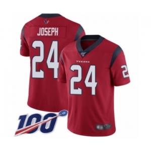 Youth Houston Texans #24 Johnathan Joseph Red Alternate Vapor Untouchable Limited Player 100th Season Football Jersey