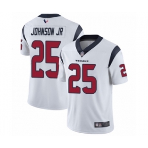 Youth Houston Texans #25 Duke Johnson Jr White Vapor Untouchable Limited Player Football Jersey