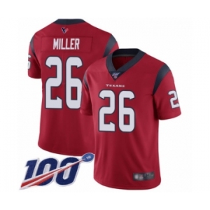 Youth Houston Texans #26 Lamar Miller Red Alternate Vapor Untouchable Limited Player 100th Season Football Jersey