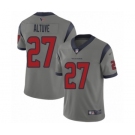 Youth Houston Texans #27 Jose Altuve Limited Gray Inverted Legend Football Jersey