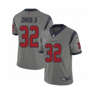 Youth Houston Texans #32 Lonnie Johnson Limited Gray Inverted Legend Football Jersey