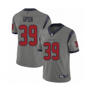 Youth Houston Texans #39 Tashaun Gipson Limited Gray Inverted Legend Football Jersey