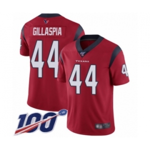Youth Houston Texans #44 Cullen Gillaspia Red Alternate Vapor Untouchable Limited Player 100th Season Football Jersey