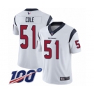 Youth Houston Texans #51 Dylan Cole White Vapor Untouchable Limited Player 100th Season Football Jersey