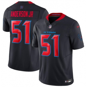 Youth Houston Texans #51 Will Anderson Jr. Navy 2024 2nd Alternate F.U.S.E Vapor Football Stitched Jersey