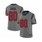 Youth Houston Texans #80 Andre Johnson Limited Gray Inverted Legend Football Jerse