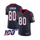 Youth Houston Texans #80 Andre Johnson Navy Blue Team Color Vapor Untouchable Limited Player 100th Season Football Jersey