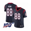Youth Houston Texans #88 Jordan Akins Navy Blue Team Color Vapor Untouchable Limited Player 100th Season Football Jersey