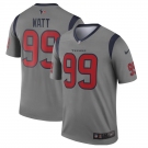 Youth Houston Texans #99 J.J. Watt Limited Gray Inverted Legend Football Jersey